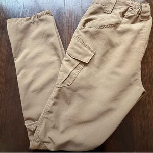 W Brand NWOT Tactical Series Tan RipStop Cargo Polyester Pants Men's Medium